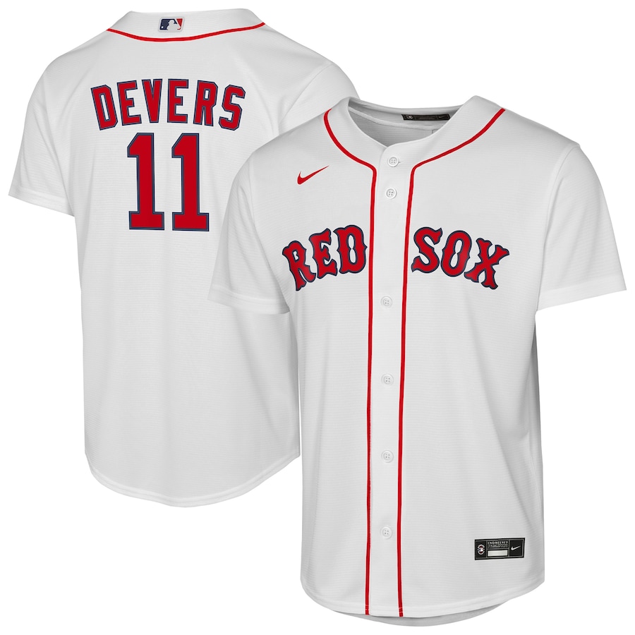 Youth Boston Red Sox Rafael Devers Nike White Home Replica Player Jersey - Jersey