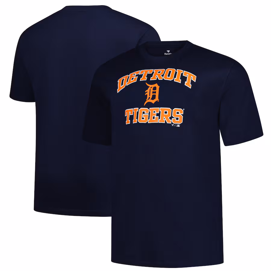 Men's Detroit Tigers Profile Navy Big & Tall Heart & Soul T-Shirt - Jersey