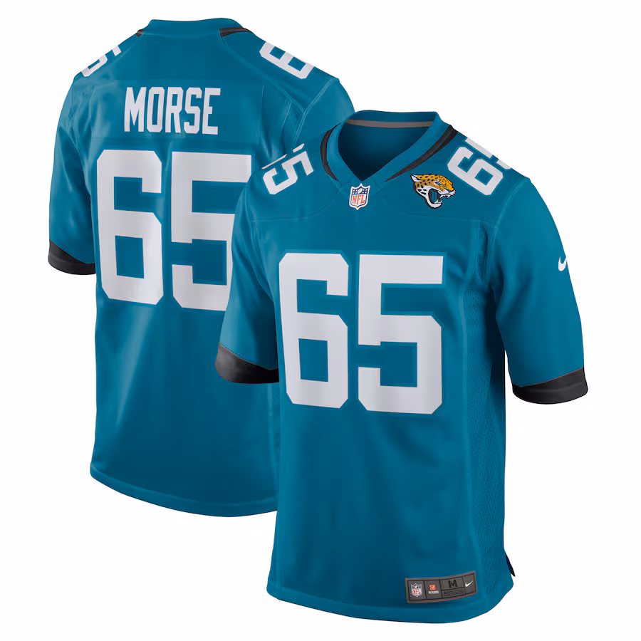Men's Jacksonville Jaguars Mitch Morse Nike  Teal Team Game Jersey - Jersey