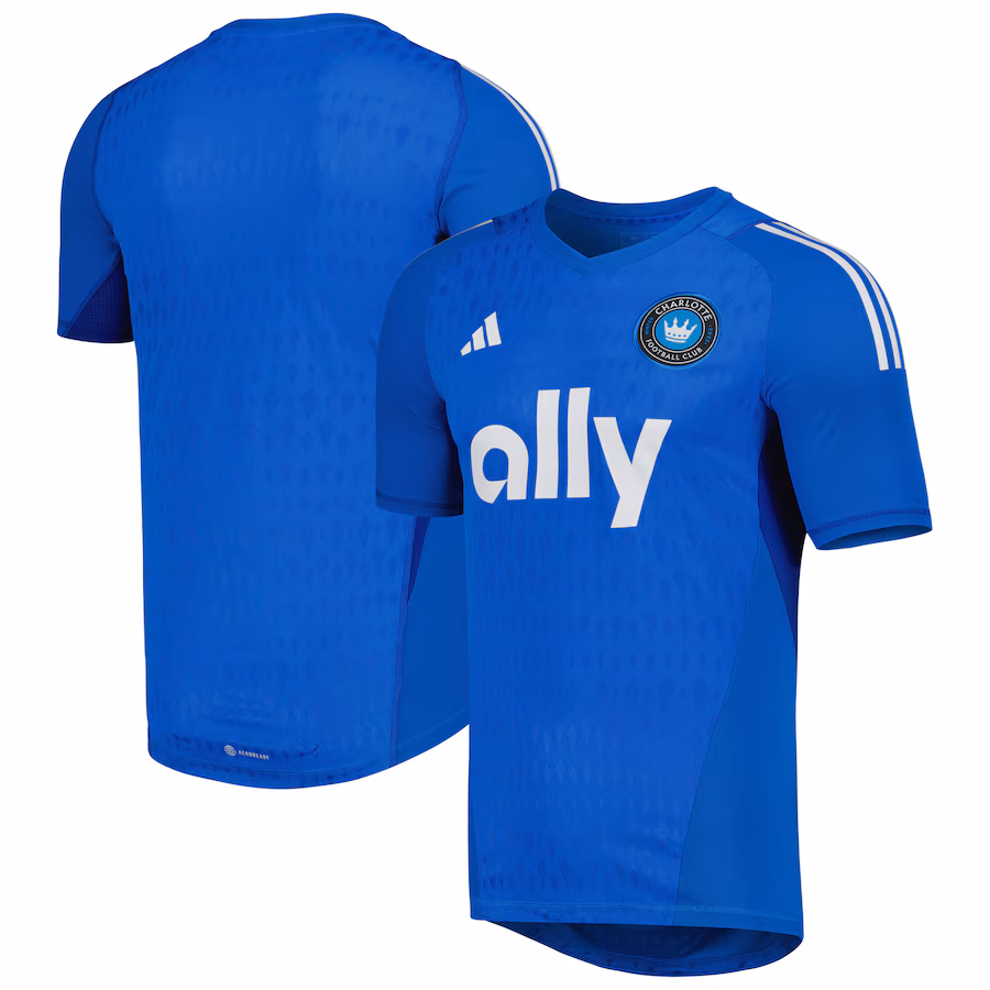 Men's Charlotte FC adidas Blue 2023 Replica Goalkeeper Jersey - Jersey