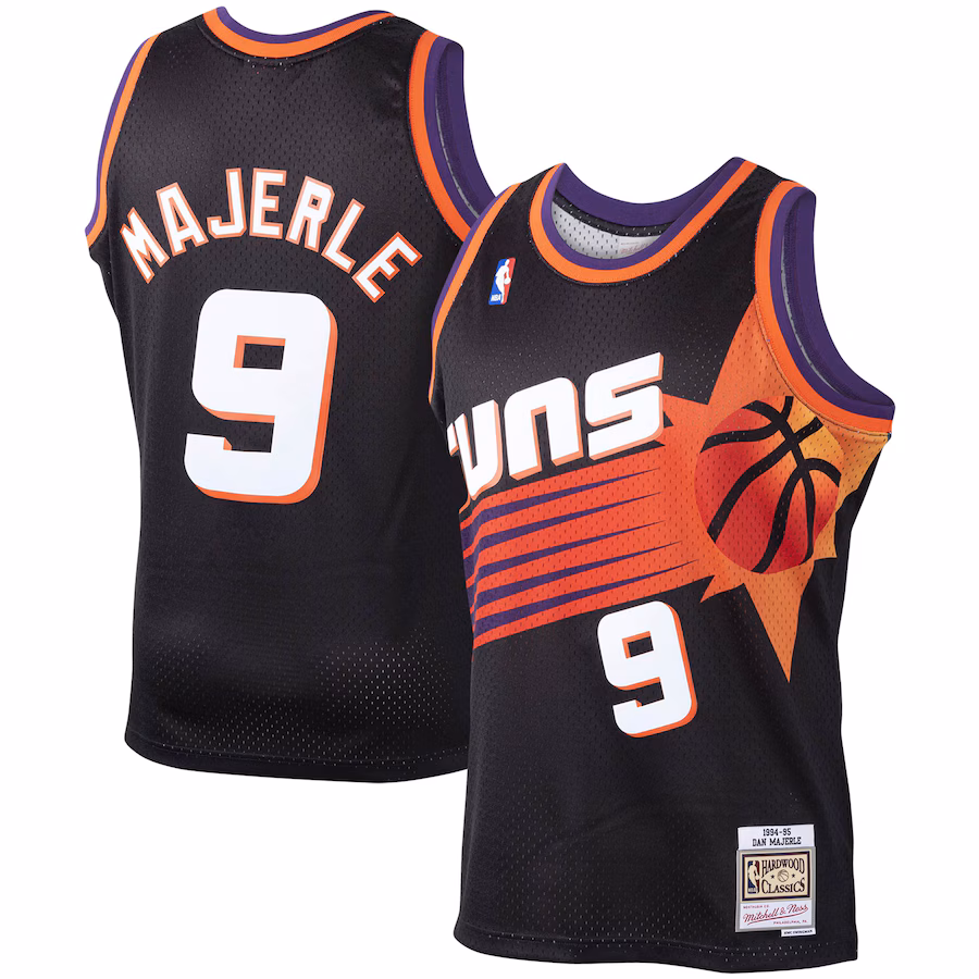 Men's Phoenix Suns Dan Majerle Mitchell & Ness Black 1994/95 Hardwood Classics Swingman Jersey - Jersey