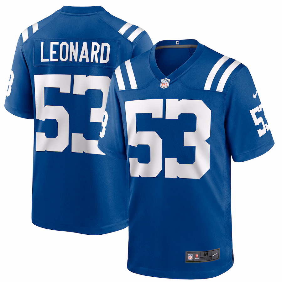 Men's Indianapolis Colts Shaquille Leonard Nike Royal Game Jersey - Jersey