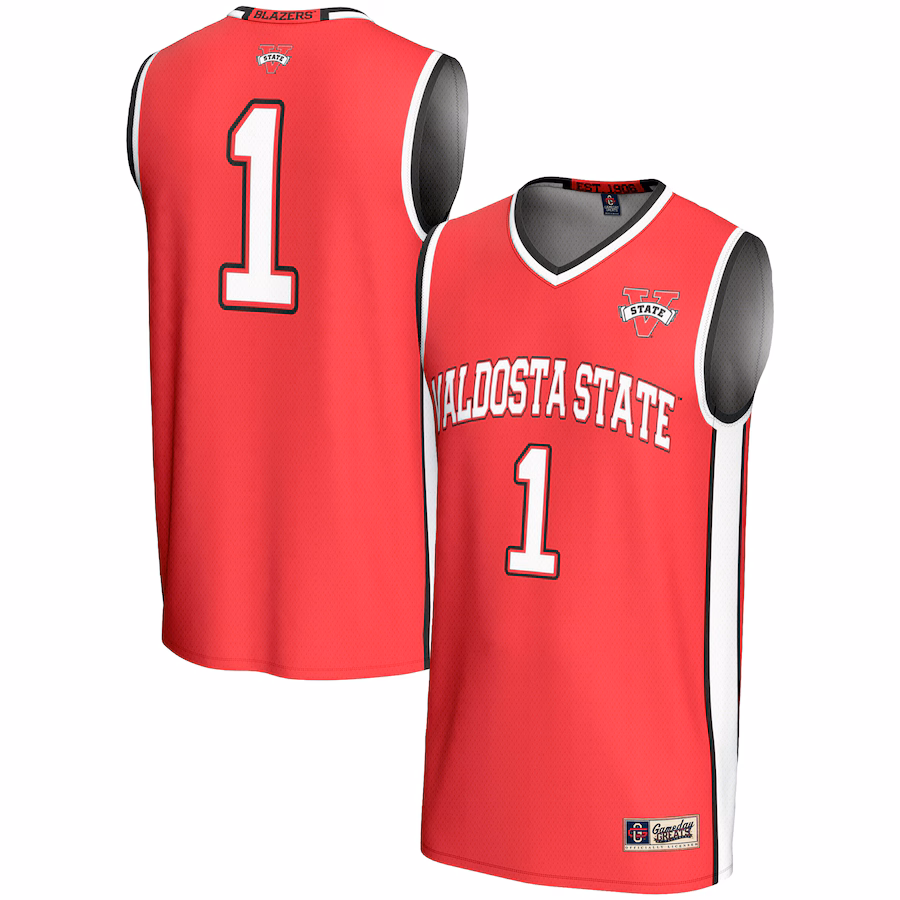 Youth GameDay Greats Red #1 Valdosta State Blazers Lightweight Basketball Jersey - Jersey
