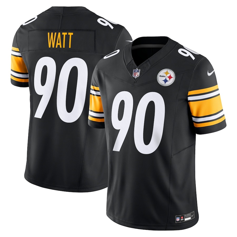 Men's Pittsburgh Steelers T.J. Watt Nike Black Vapor F.U.S.E. Limited Jersey - Jersey