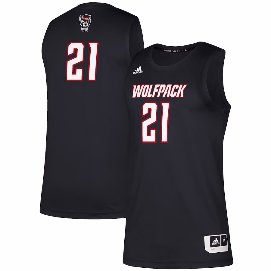 #21 NC State Wolfpack adidas Swingman Jersey - Black - Jersey