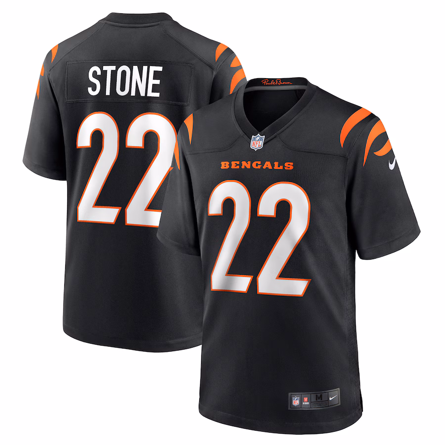 Men's Cincinnati Bengals Geno Stone Nike  Black Game Jersey - Jersey