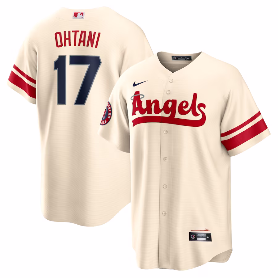 Men's Los Angeles Angels Shohei Ohtani Nike Cream City Connect Replica Player Jersey - Jersey