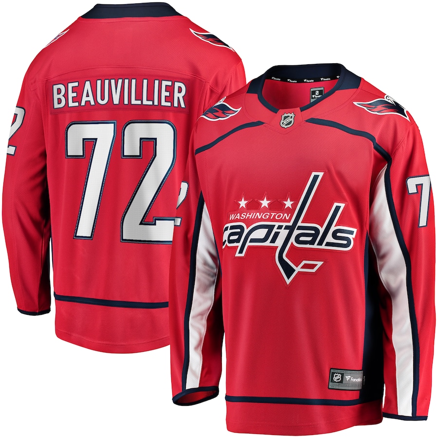 Men's Washington Capitals Anthony Beauvillier Fanatics Red Home Breakaway Jersey - Jersey