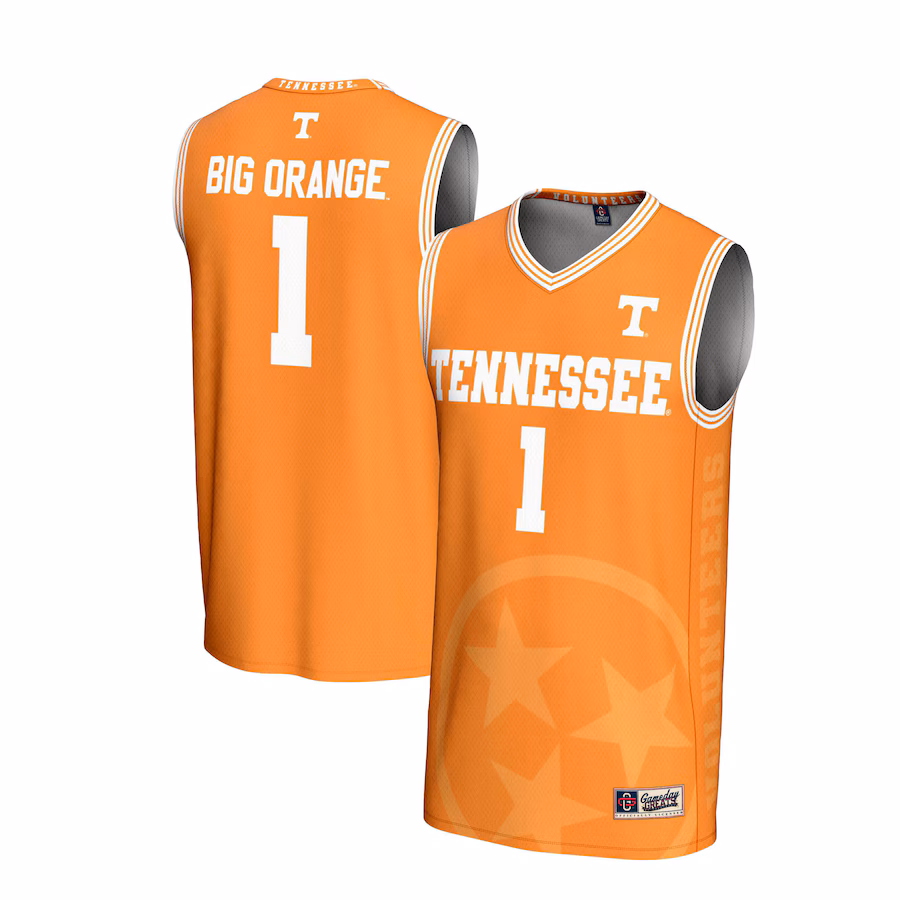 Unisex GameDay Greats #1 Tennessee Orange Tennessee Volunteers Lightweight Icon Print Basketball Jersey - Jersey