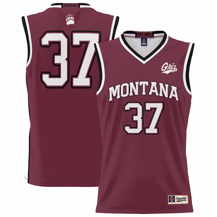 #37 Montana Grizzlies GameDay Greats Youth Lightweight Basketball Jersey - Maroon - Jersey