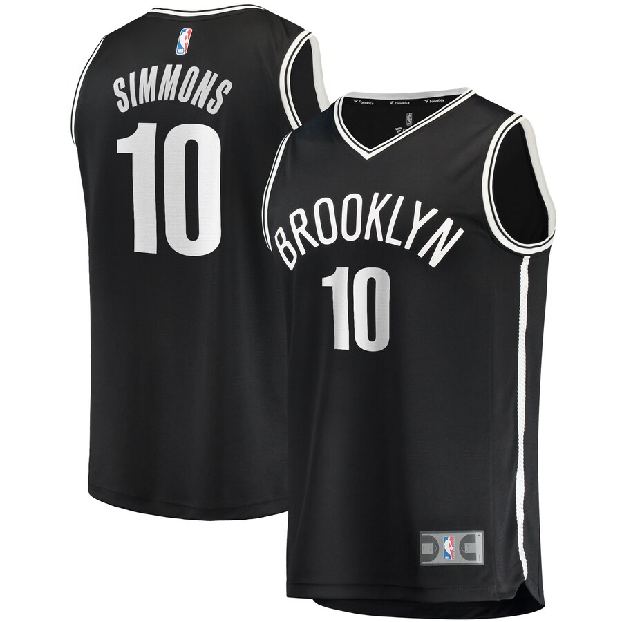 Youth Brooklyn Nets Ben Simmons Fanatics Black 2021/22 Fast Break Replica Jersey - Icon Edition - Jersey