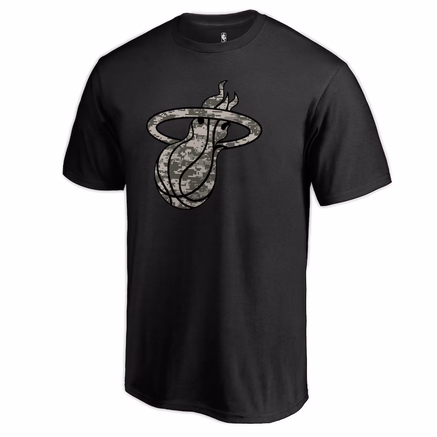 Men's Miami Heat Black Cloak Camo T-Shirt - Jersey