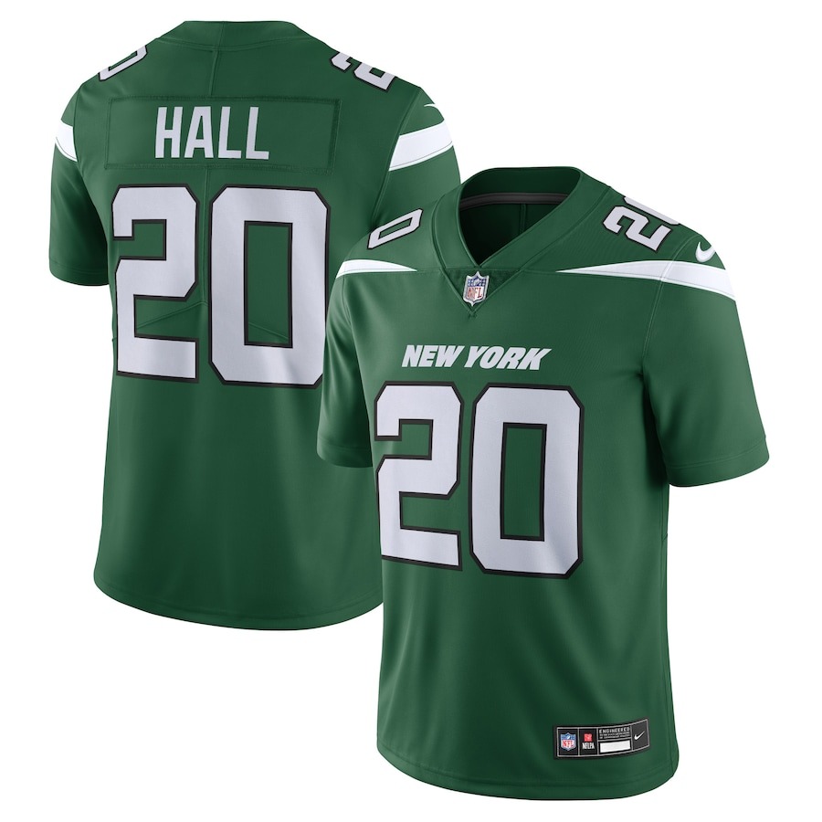 Men's New York Jets Breece Hall Nike Gotham Green Vapor Untouchable Limited Jersey - Jersey