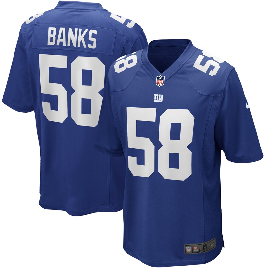 Men's New York Giants Carl Banks Nike Royal Game Retired Player Jersey - Jersey