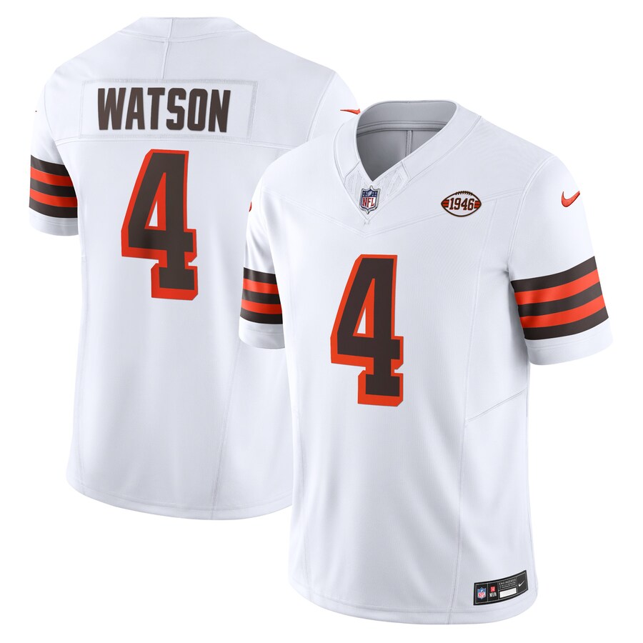 Men's Cleveland Browns Deshaun Watson Nike White Vapor F.U.S.E. Limited Jersey - Jersey