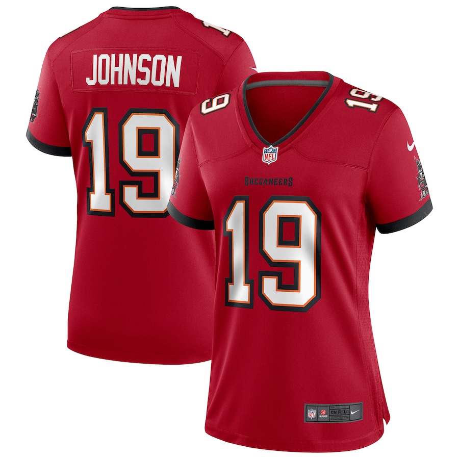 Women's Tampa Bay Buccaneers Keyshawn Johnson Nike Red Game Retired Player Jersey - Jersey