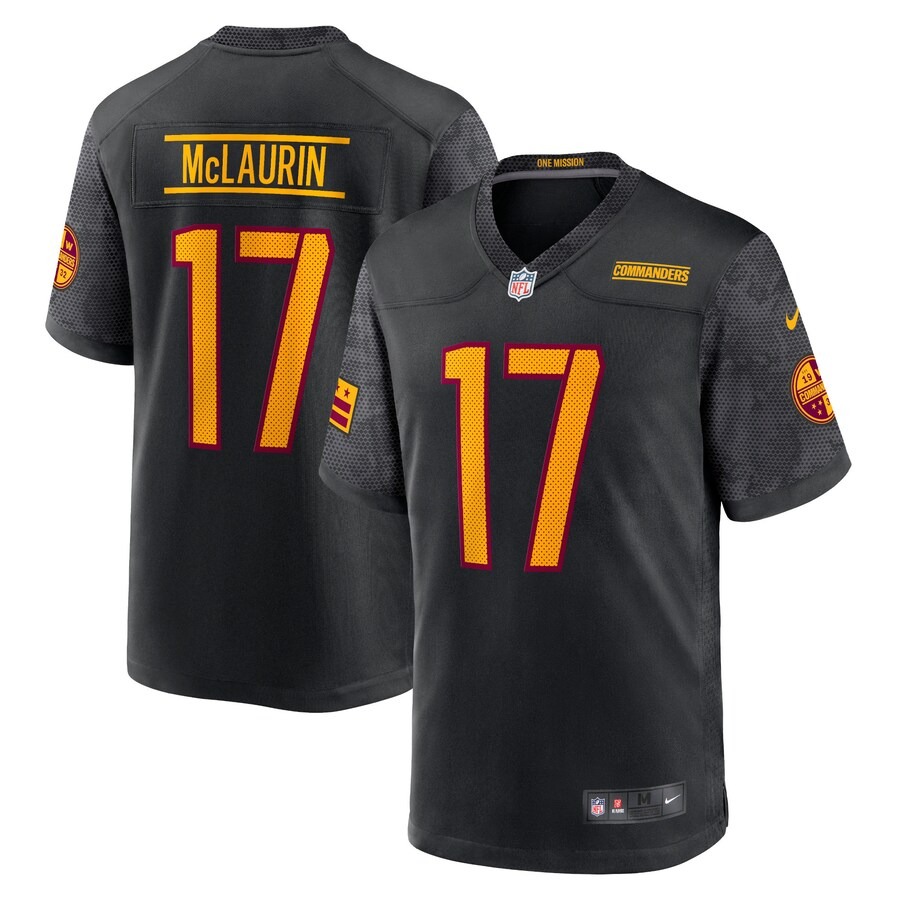 Youth Washington Commanders Terry McLaurin Nike Black Game Jersey - Jersey