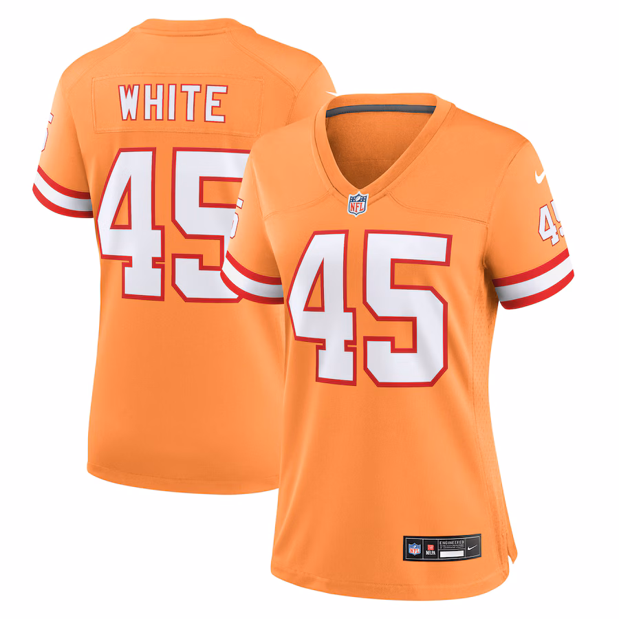 Women's Tampa Bay Buccaneers Devin White Nike Orange Player Jersey - Jersey