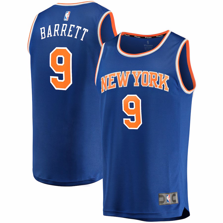 Men's New York Knicks RJ Barrett Fanatics Royal Fast Break Replica Jersey - Icon Edition - Jersey