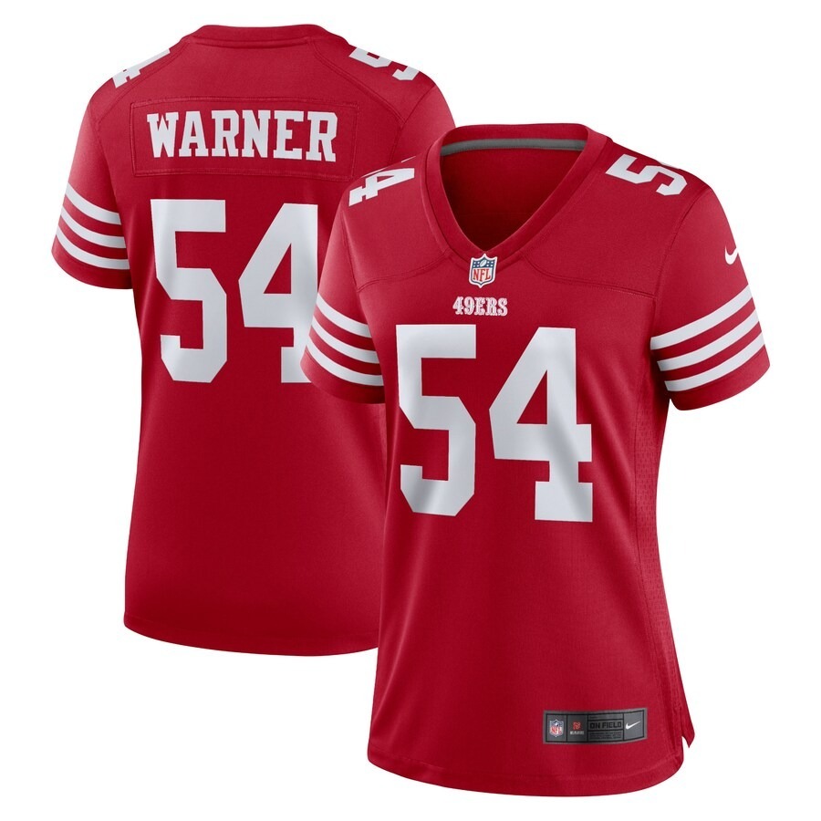 Women's San Francisco 49ers Fred Warner Nike Scarlet Game Player Jersey - Jersey