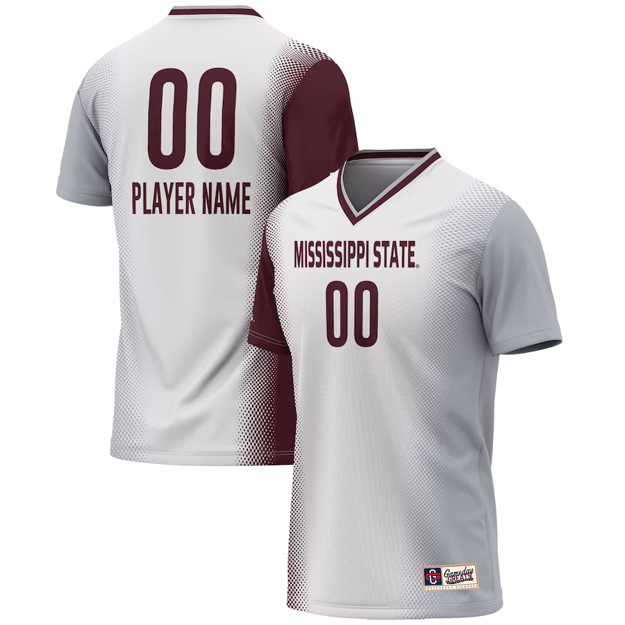 Mississippi State Bulldogs GameDay Greats Unisex NIL Pick-A-Player Lightweight Women's Soccer Jersey - White - Jersey