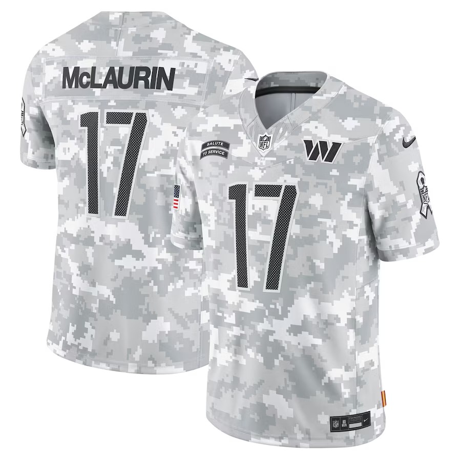 Men's Washington Commanders Terry McLaurin Nike Arctic Camo 2024 Salute to Service Limited Jersey - Jersey