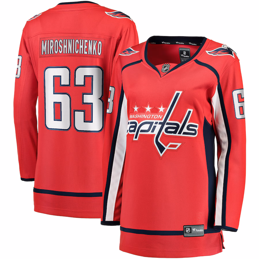 Women's Washington Capitals Ivan Miroshnichenko Fanatics Red Home Premier Breakaway Player Jersey - Jersey