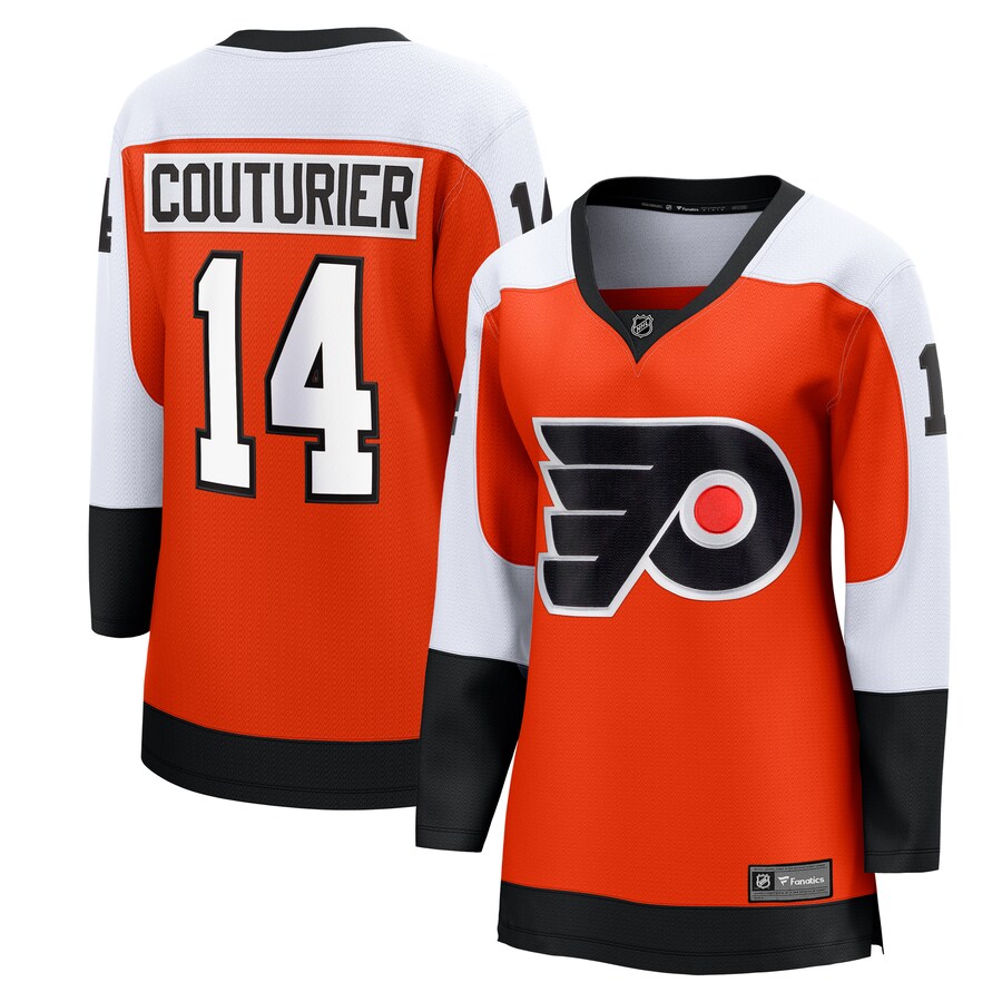 Women's Philadelphia Flyers Sean Couturier Fanatics Branded Orange Home Breakaway Player Jersey - Jersey