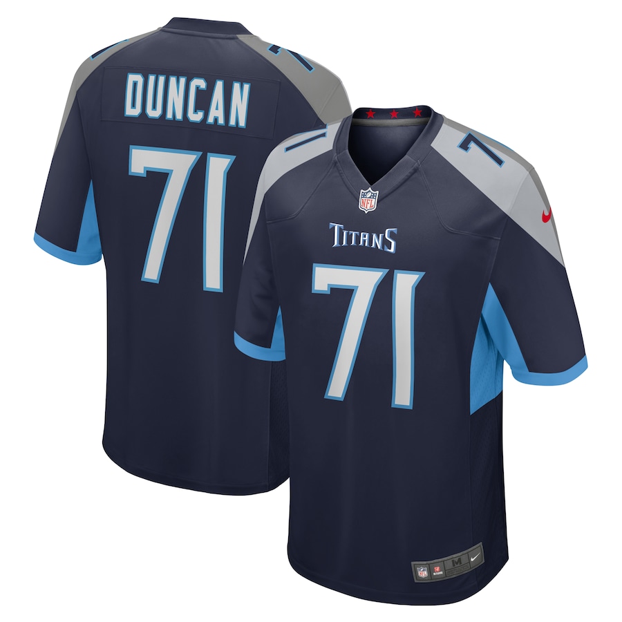Men's Tennessee Titans Jaelyn Duncan Nike Navy Game Jersey - Jersey