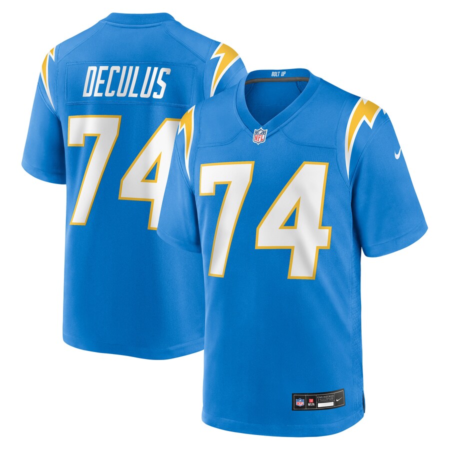 Men's Los Angeles Chargers Austin Deculus Nike Powder Blue Team Game Jersey - Jersey