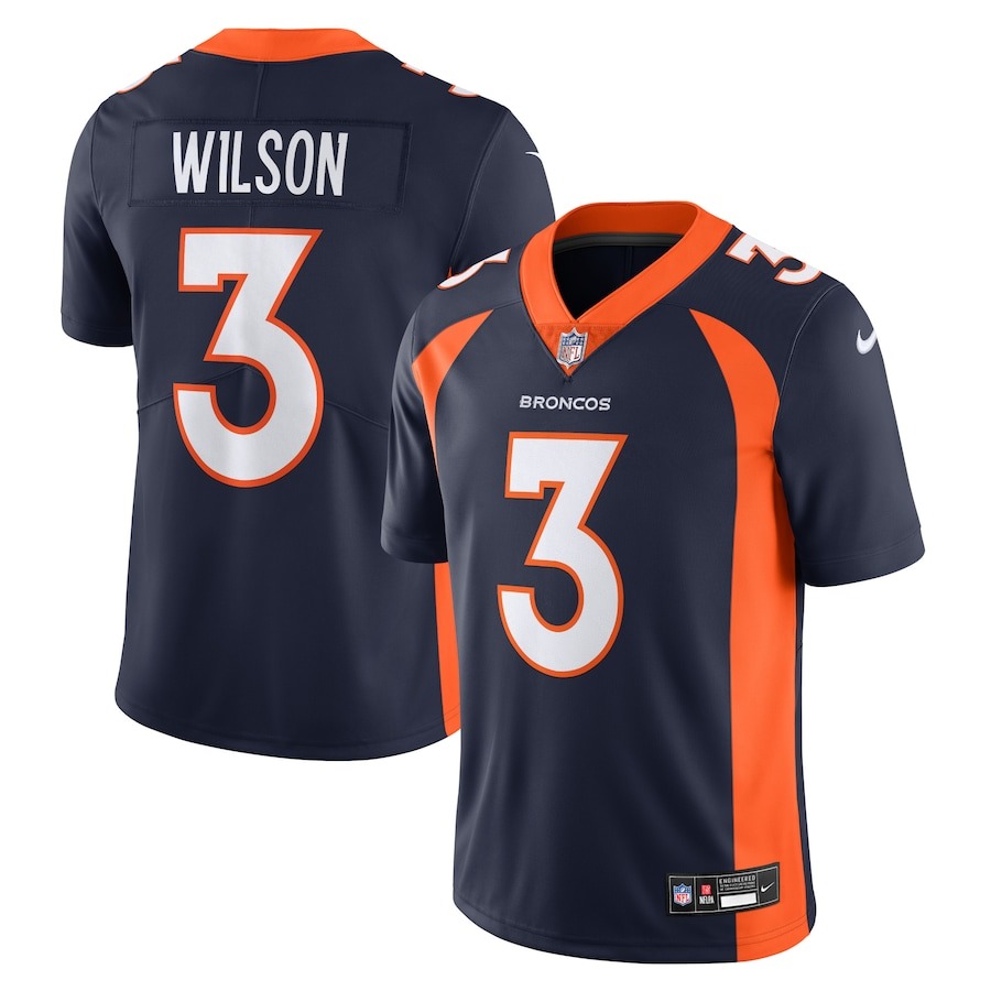 Men's Denver Broncos Russell Wilson Nike Navy  Vapor Untouchable Limited Jersey - Jersey