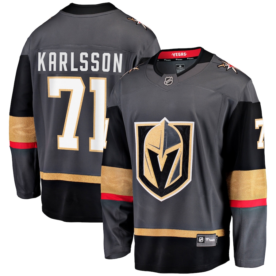 Men's Vegas Golden Knights William Karlsson Fanatics Gray Alternate Breakaway Jersey - Jersey
