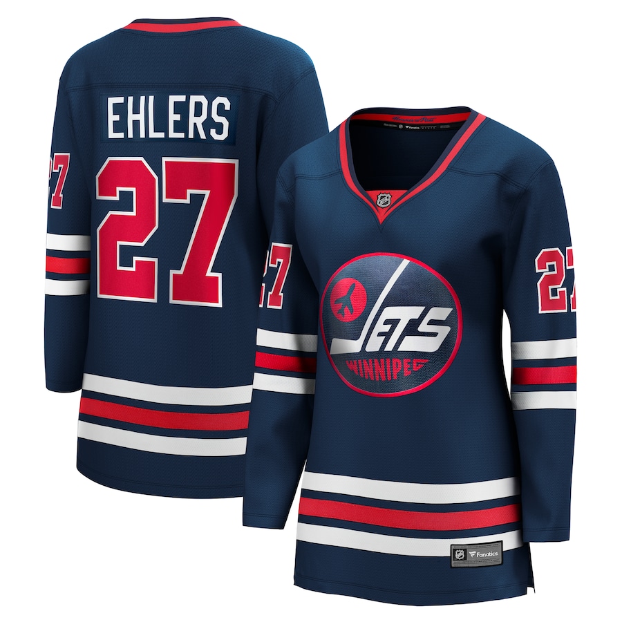 Women's Winnipeg Jets Nikolaj Ehlers Fanatics Navy Premier Breakaway Player Jersey - Jersey