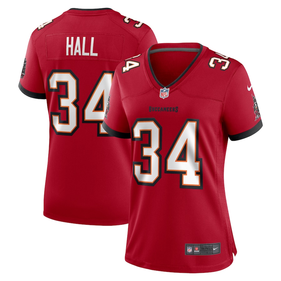 Women's Tampa Bay Buccaneers Bryce Hall Nike  Red Team Game Jersey - Jersey