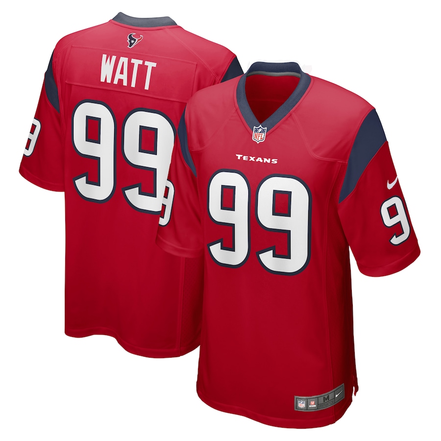 Men's Houston Texans J.J. Watt Nike Red Retired Player Alternate Game Jersey - Jersey