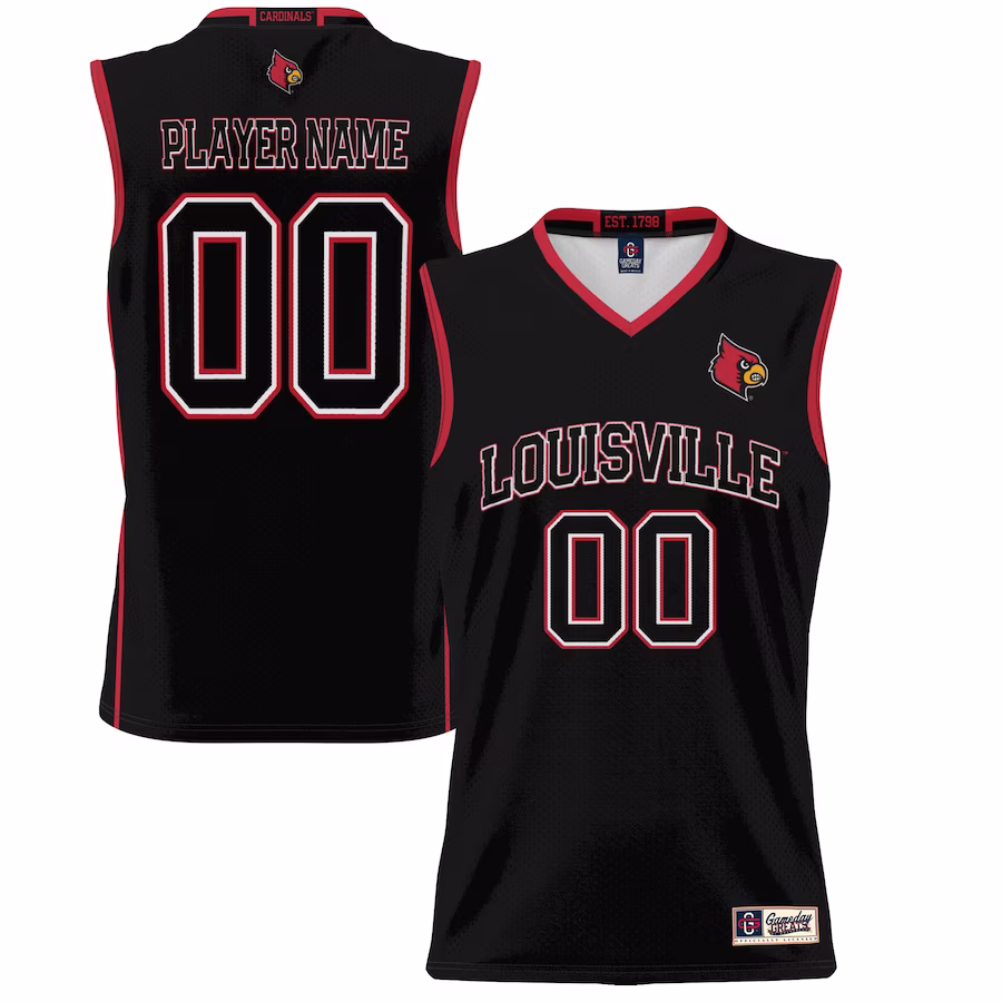 Louisville Cardinals GameDay Greats Unisex  Lightweight NIL Pick-A-Player Basketball Jersey - Black - Jersey