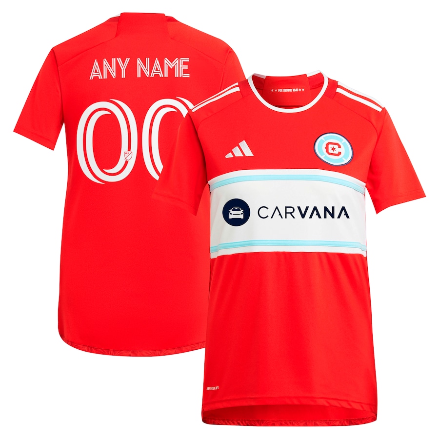 Women's Chicago Fire  adidas Red 2024 Return To Red Replica Custom Jersey - Jersey