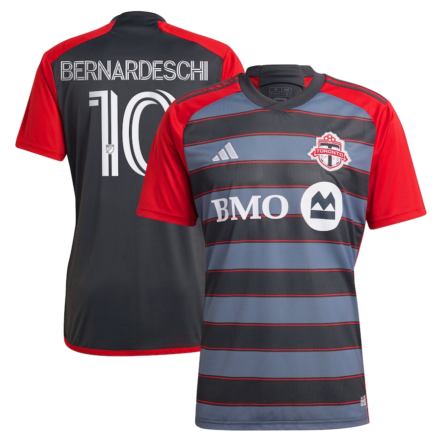 Men's Toronto FC Federico Bernardeschi adidas Gray 2023 Club Kit Replica Player Jersey - Jersey