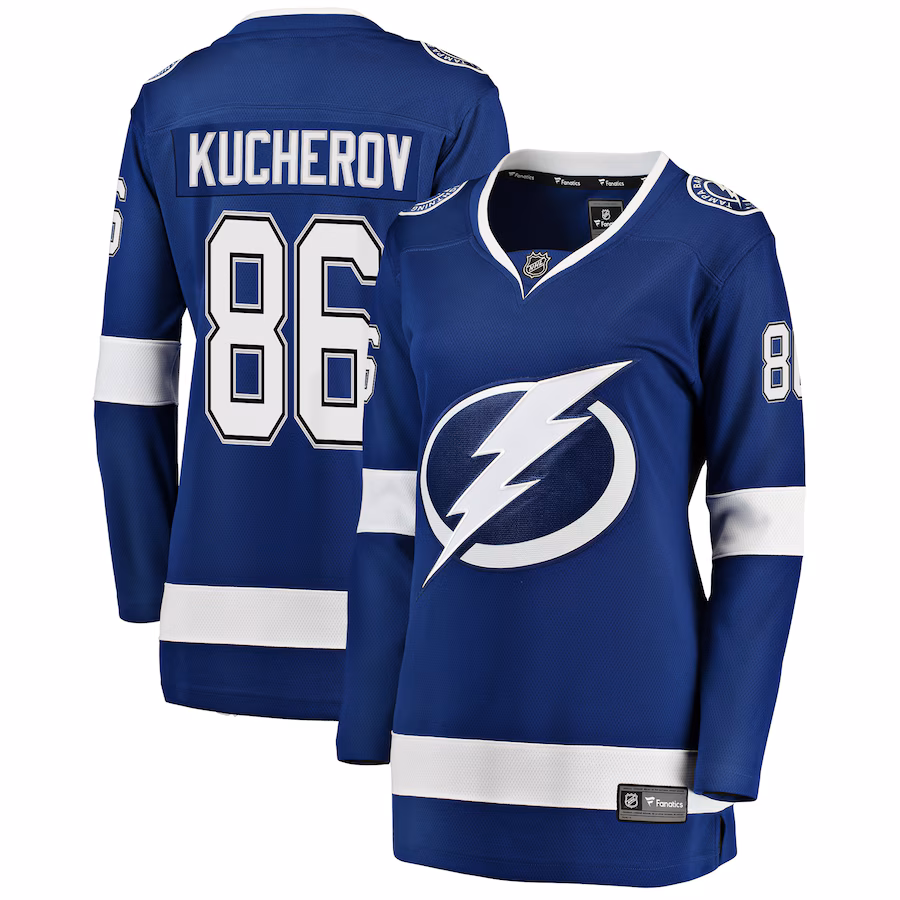 Women's Tampa Bay Lightning Nikita Kucherov Fanatics Blue Breakaway Player Jersey - Jersey