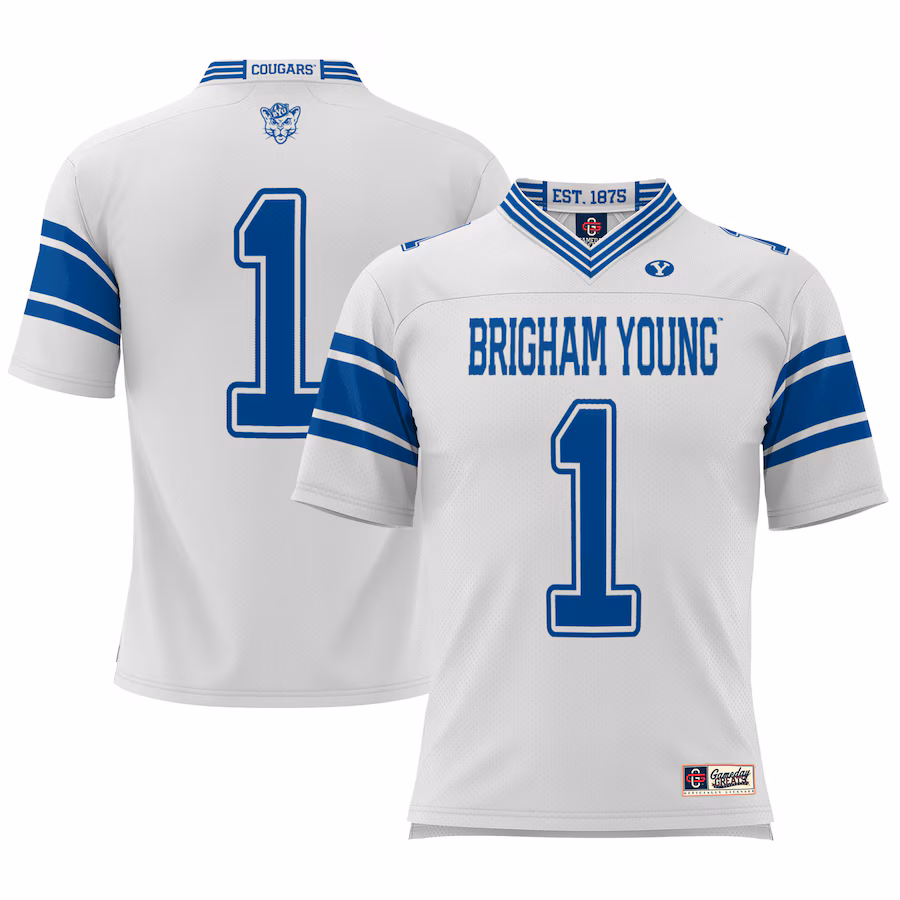 #1 BYU Cougars GameDay Greats Football Jersey - Cardinal - Jersey