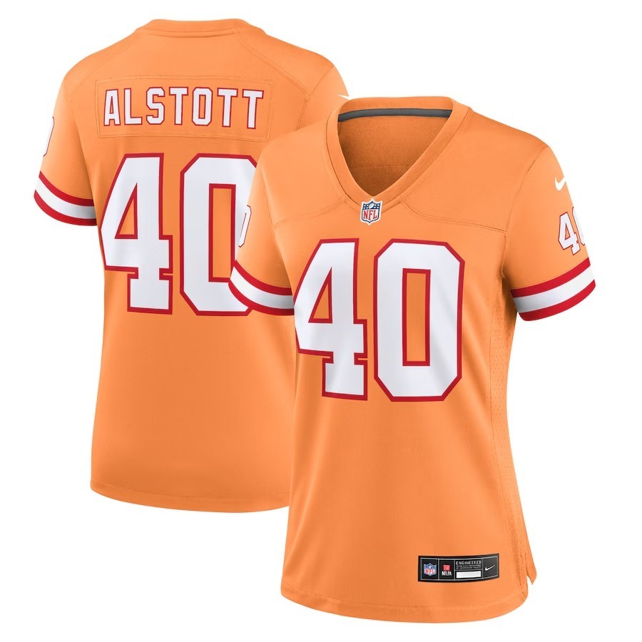 Women's Tampa Bay Buccaneers Mike Alstott Nike Orange Throwback Game Jersey - Jersey