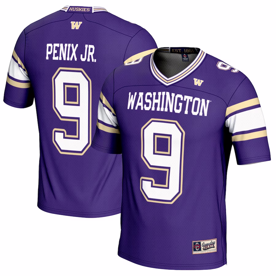 Michael Penix Jr. Washington Huskies GameDay Greats Youth NIL Player Football Jersey - Purple - Jersey