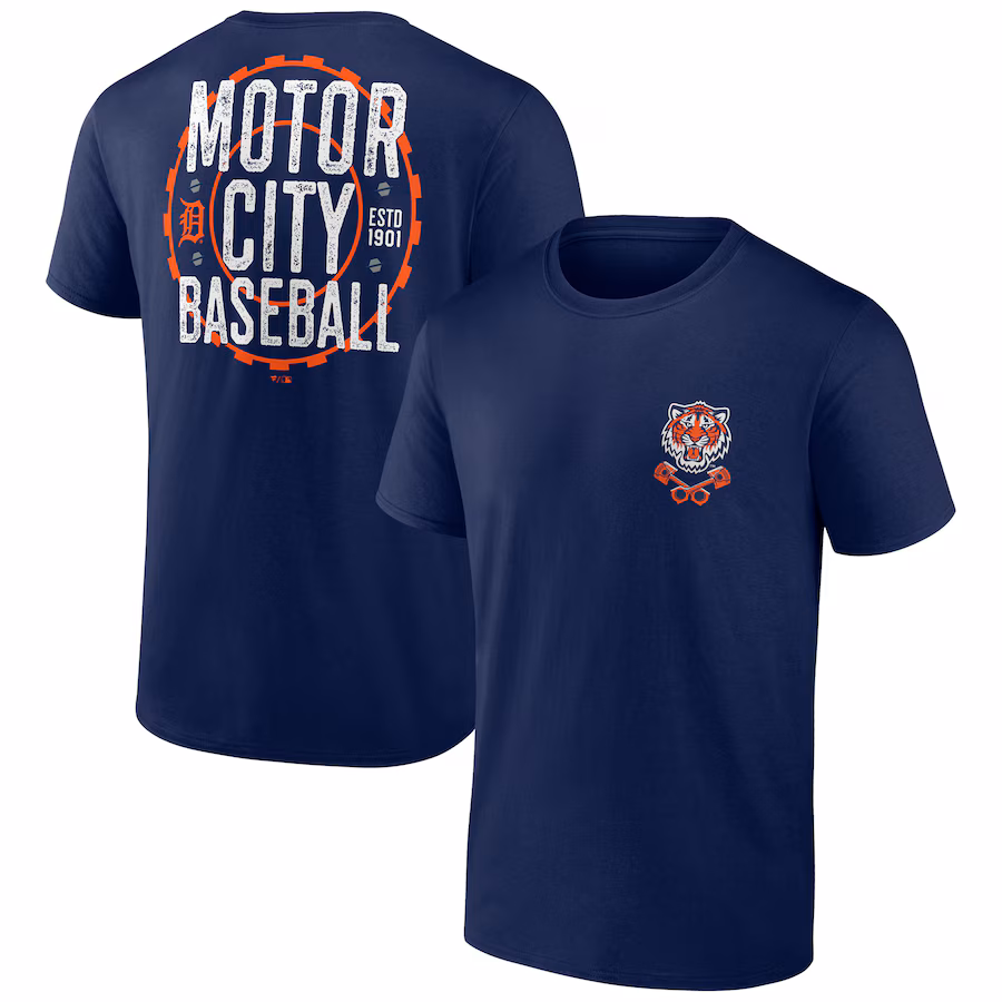 Men's Detroit Tigers Navy Bring It Motor City T-Shirt - Jersey
