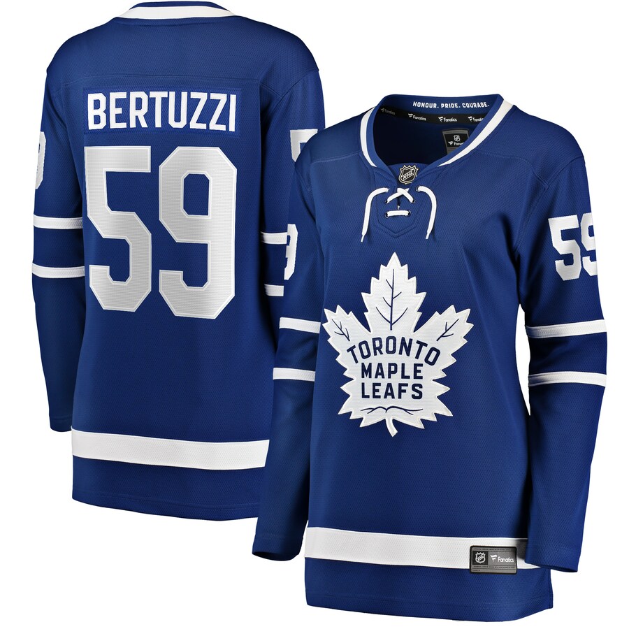 Women's Toronto Maple Leafs Tyler Bertuzzi Fanatics Branded Blue Home Breakaway Player Jersey - Jersey