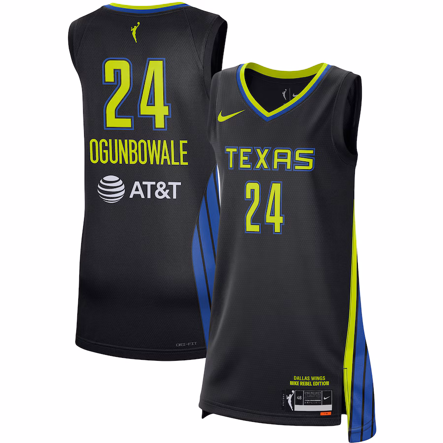 Women's Dallas Wings Arike Ogunbowale Nike Black 2021 Rebel Edition Victory Player Jersey - Jersey