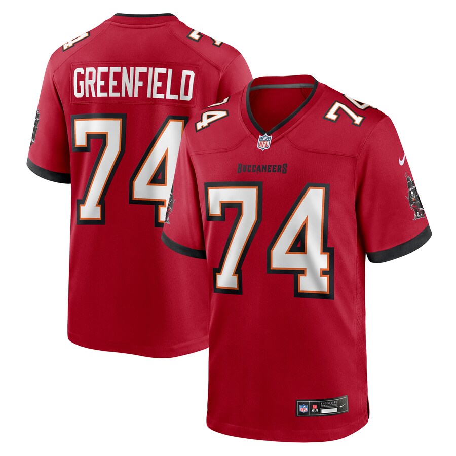 Men's Tampa Bay Buccaneers Garret Greenfield Nike Red Team Game Jersey - Jersey