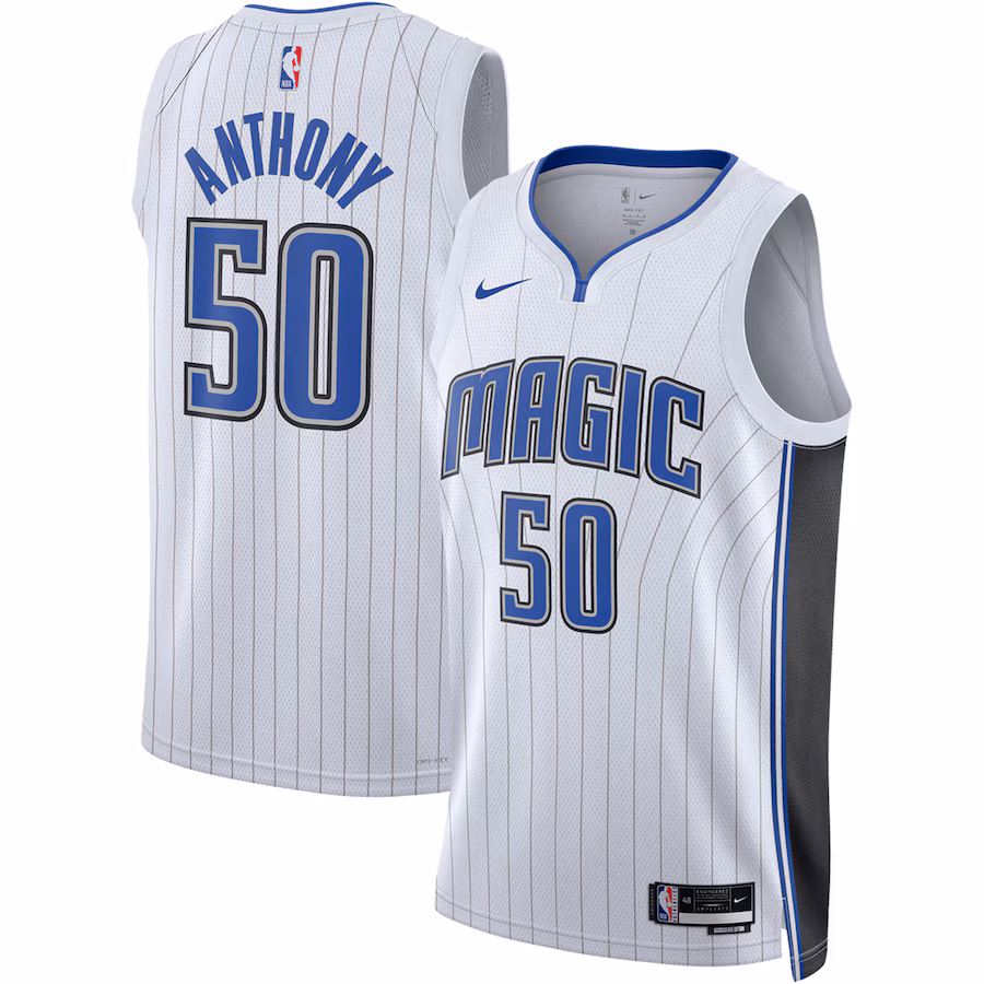 Unisex Orlando Magic Cole Anthony Nike White Swingman Jersey - Association Edition - Jersey
