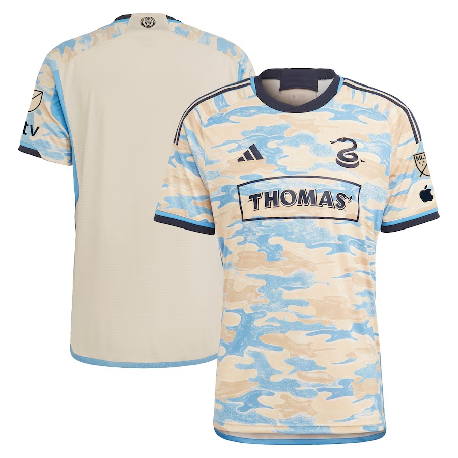 Men's Philadelphia Union adidas Tan 2023 For Philly Authentic Jersey - Jersey
