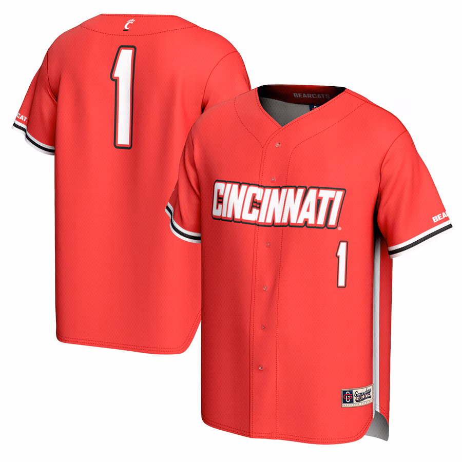 Youth GameDay Greats #1 Red Cincinnati Bearcats Lightweight Baseball Fashion Jersey - Jersey
