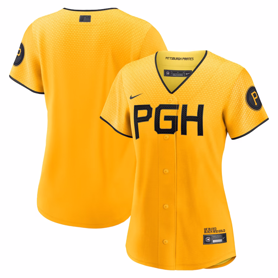 Women's Pittsburgh Pirates  Nike Gold City Connect Replica Jersey - Jersey
